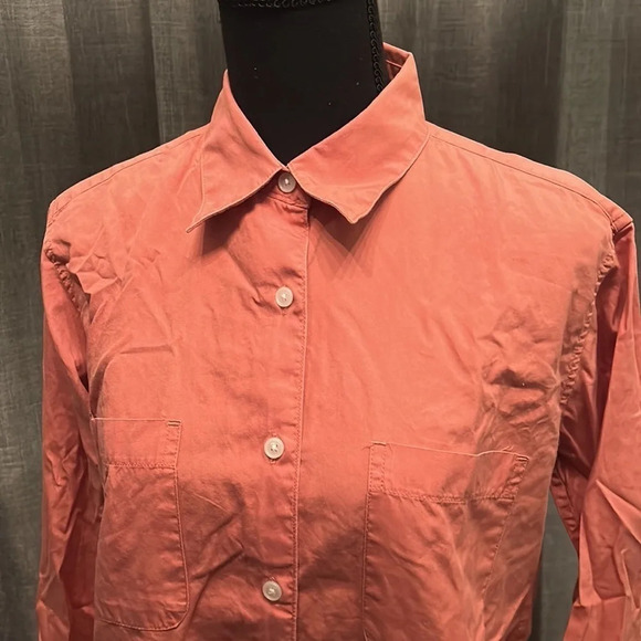 Orange Eddie Bauer Button Up - Picture 2 of 5